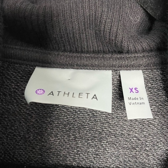 ATHLETA wrapper delight black cowlneck cardigan - Picture 12 of 12